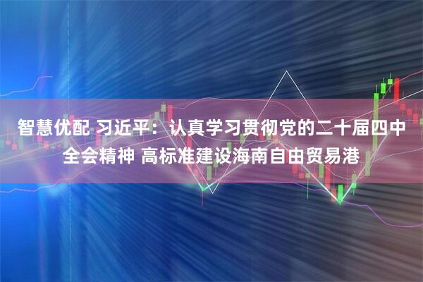 智慧优配 习近平：认真学习贯彻党的二十届四中全会精神 高标准建设海南自由贸易港